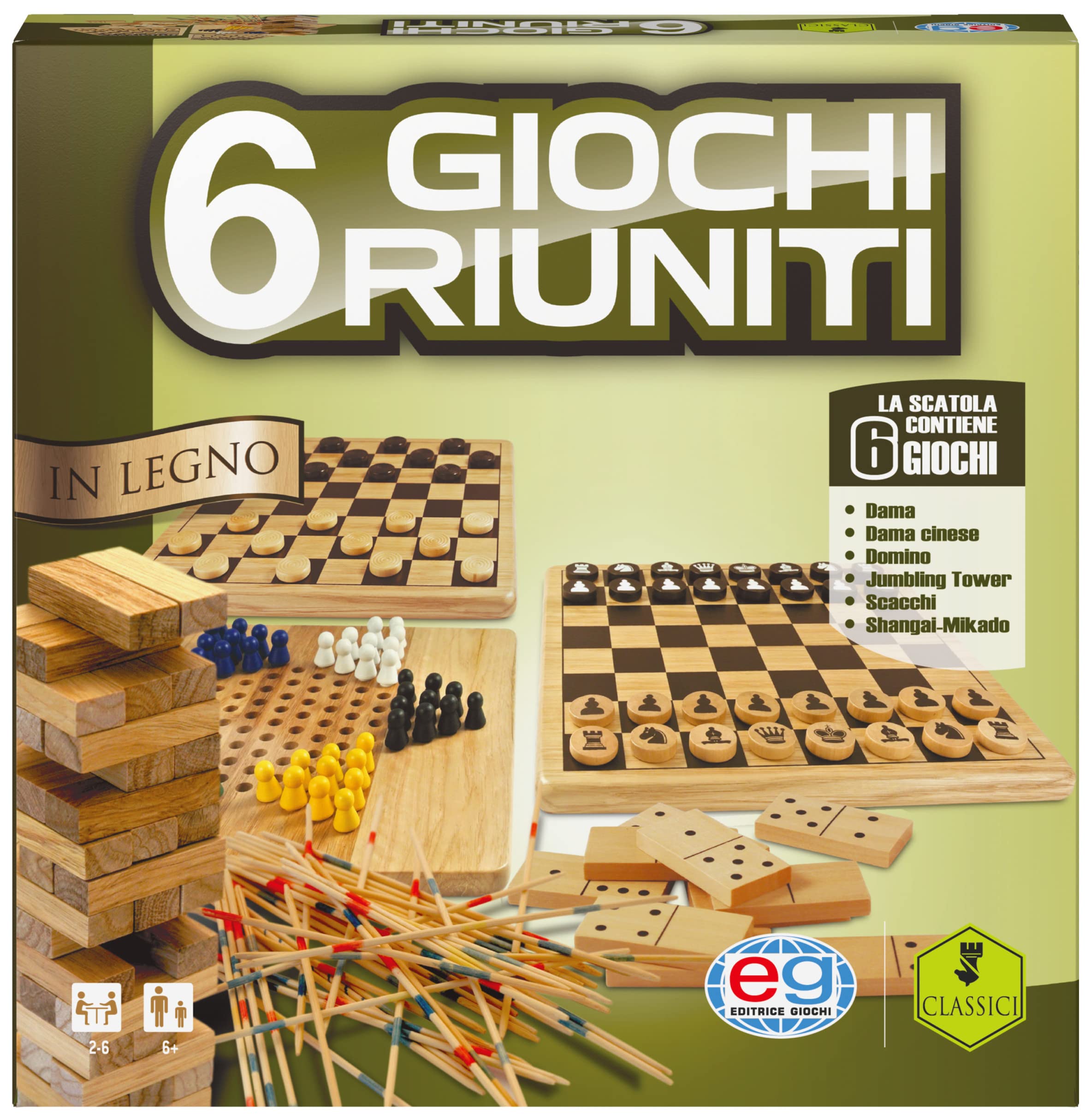 6 GIOCHI RIUNITI - DAMA, SCACC