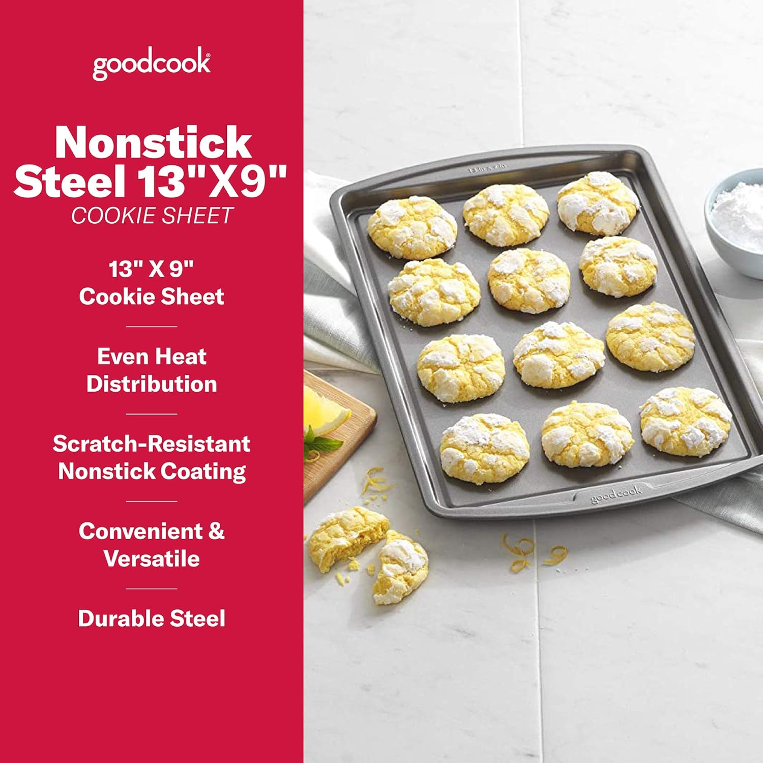 Goodcook 4020 Baking Sheet, 13 Inch x 9 Inch : Kitchen & Dining