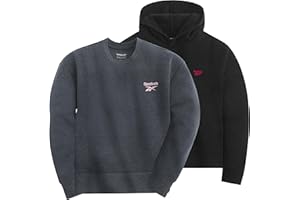 Reebok Girl's Sweatshirt Hoodies 2 Pack Sweatshirts Fashion Hoodie Crewneck Sweaters for Girls Sizes 7-16
