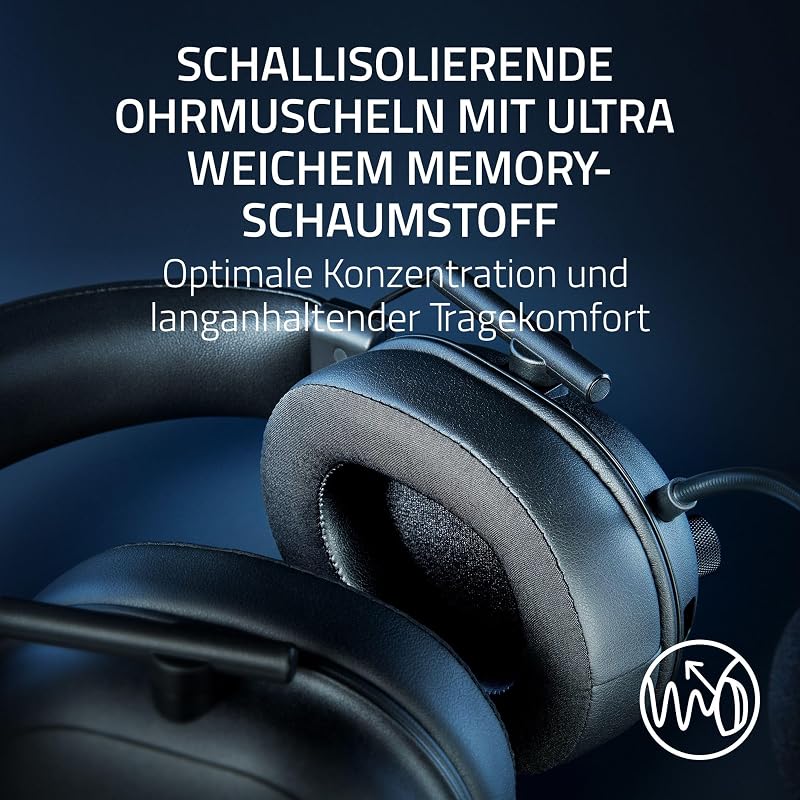 BlackShark V2 HyperSpeed für PC - Kabelloses ultra leichtes E-Sport Gaming-Headset (280g, HyperClear Super-Breitband-Mik, TriForce Titanium 50-mm-Treiber, Bluetooth) Schwarz