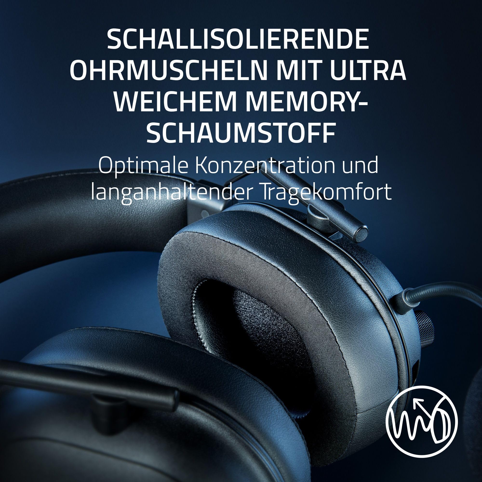 Razer BlackShark V2 HyperSpeed für PC - Kabelloses ultra leichtes E-Sport Gaming-Headset (280g, HyperClear Super-Breitband-Mik, TriForce Titanium 50-mm-Treiber, Bluetooth) Schwarz 6