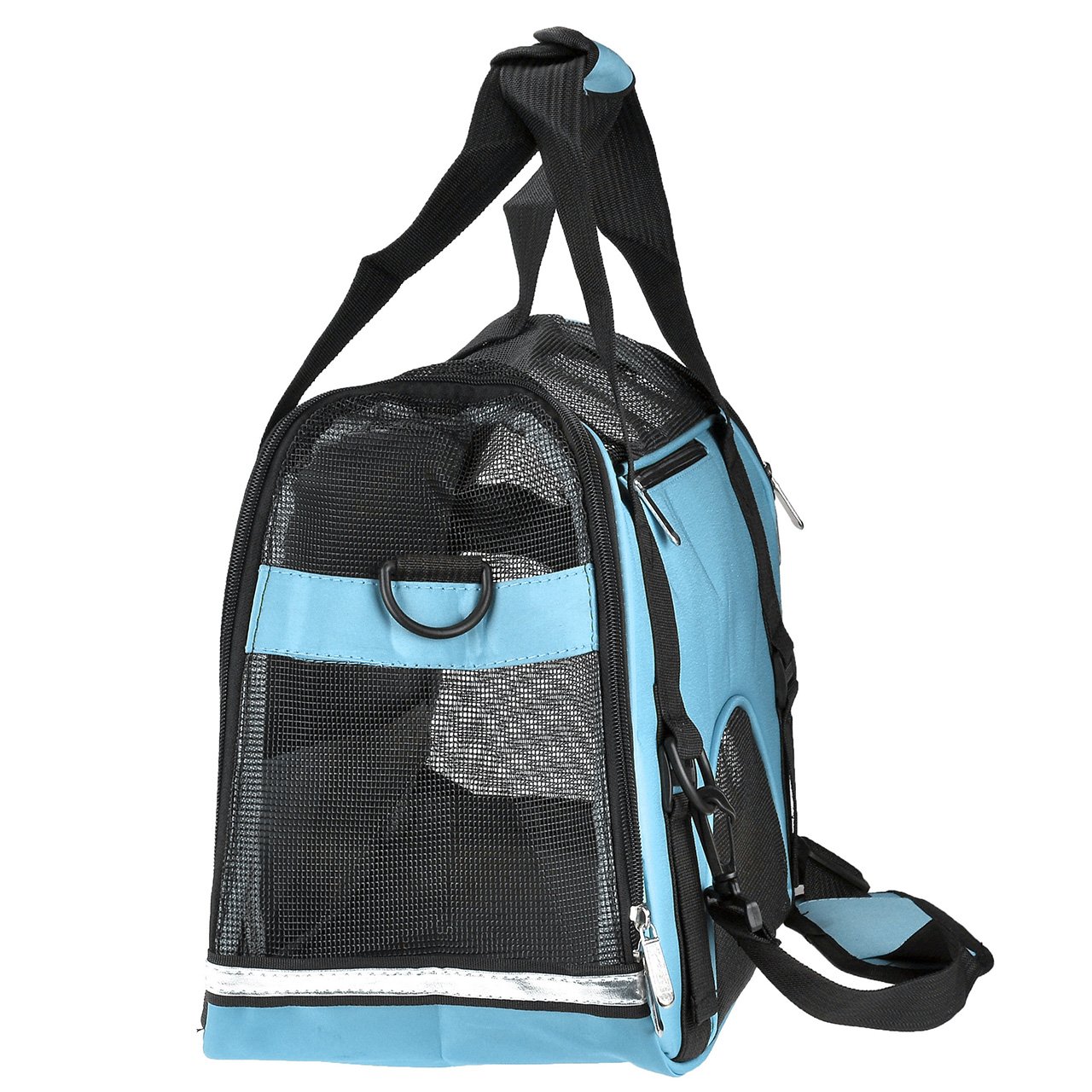 Mangostyle Borsa per Cani Borsa a Tracolla Confortevole per Cani e Gatti per Outdoor Escursione Pieghevole per Viaggio in Treno Trasportino per Animali Domestici - Taglia S