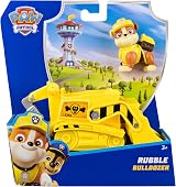 Paw Patrol Rubble Bulldozer Toy Truck with Collectible Action Figure view 6