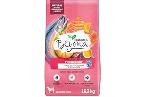 Beyond Superfood Blend Natural Dry Dog Food, Wild Caught Salmon, Egg & Pumpkin - 10.2 kg Bag