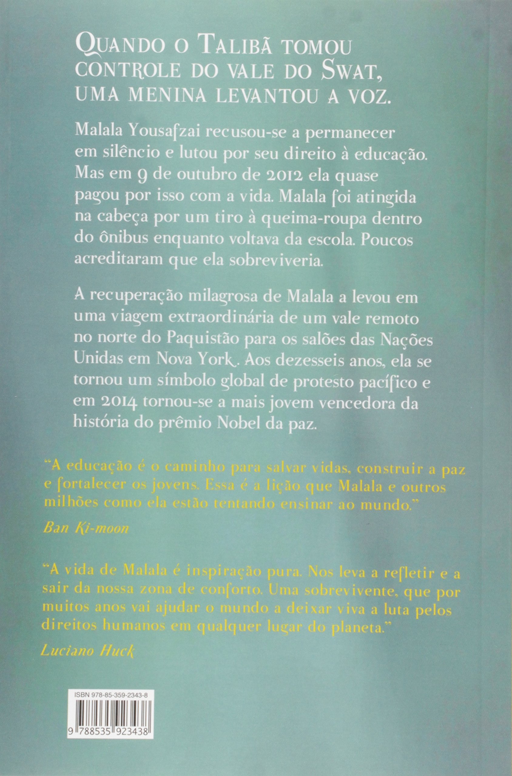 Livro 'Eu sou Malala' por Malala Yousafzai