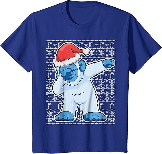 Dabbing Christmas Bigfoot Santa Abominable