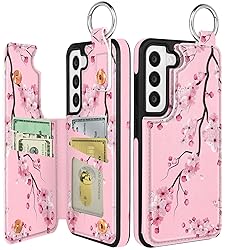 Shorogyt for Samsung S22 Wallet Case with Card
