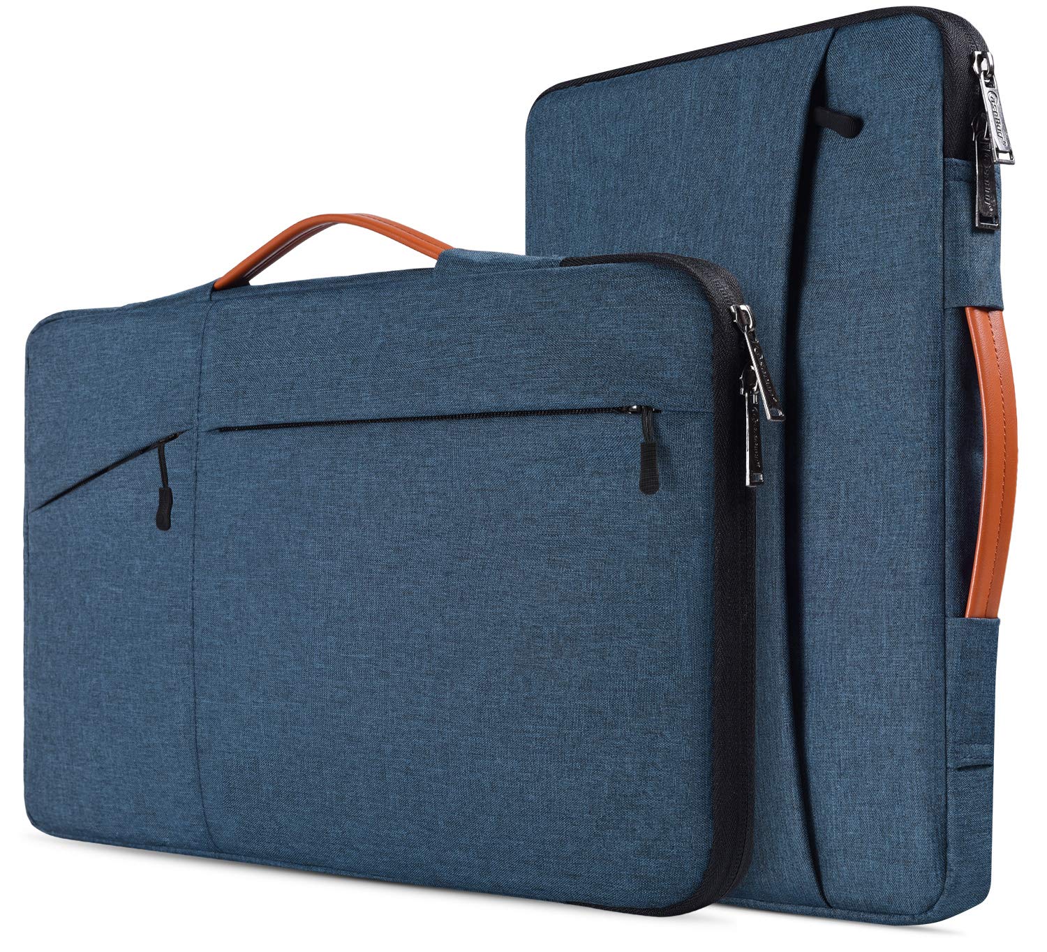 Photo 1 of 15.6 inch Water Resistant Laptop Briefcase Bag for HP ENVY X360 15.6, HP Pavilion 15, Lenovo IdeaPad 15.6, Acer Aspire 5 Slim Laptop, Acer Chromebook 15, MSI GL63, 15.6" Protective Notebook Bag