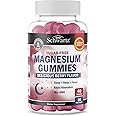 Sugar Free Magnesium Gummies (30 Servings) Berry Flavored Magnesium Citrate Supplement Supports Healthy Nerves Muscles Energy Calm Mood and Sleep for Adults and Kids (Vegan Safe, Non GMO, 60 Gummies)