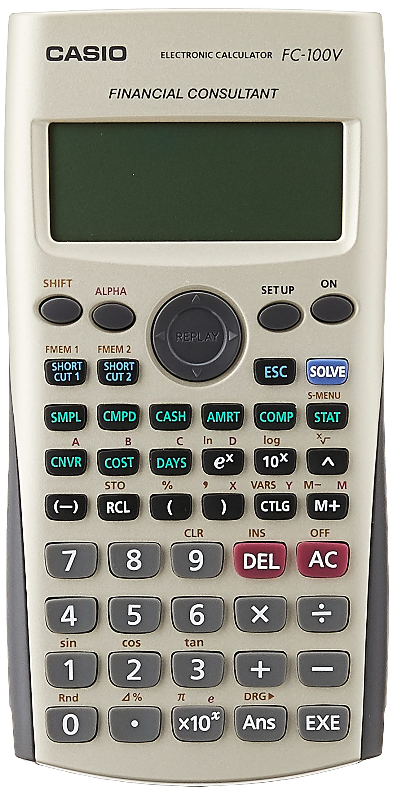 Casio FC-100V-S-UH "12-Digit" Financial Calculator