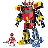 Amazon.com: Mega Construx Power Rangers Sabertooth Zord Building Kit ...