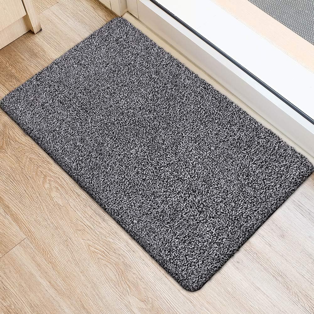 BEAU JARDIN Indoor Super Absorbs Mud Doormat 36"x24" Latex Backing Non