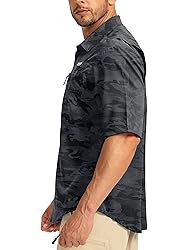 Men's Fishing Shirts with Zipper Pockets UPF