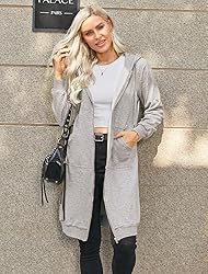 ELESOL Women's Casual Long Fleece Hoodies