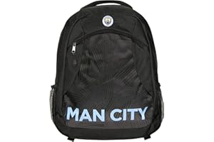 ICON SPORTS English Premiership Manchester City Officially Licensed Premium Backpack, Black, OSFM