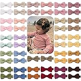 CÉLLOT Baby Hair Clips 50PCS Baby Girls Fully Lined Baby Bows Hair Pins Tiny 2" Hair Bows Alligator Clips for Baby Girls Infa