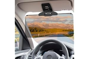 Woqucute Sun Visor Extender for Car, UV400 Polarized Car Visor Extender Sun Blocker, Safe Driving Extension for Anti-Glare, UV Ray, Stray Light, Universal for Sedan/Van/SUV (1 Pack)