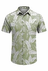 COOFANDY Hawaiian Shirt for Men Short Sleeve Summer