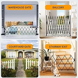 Expandable Barricade Gate,129” Safety Metal