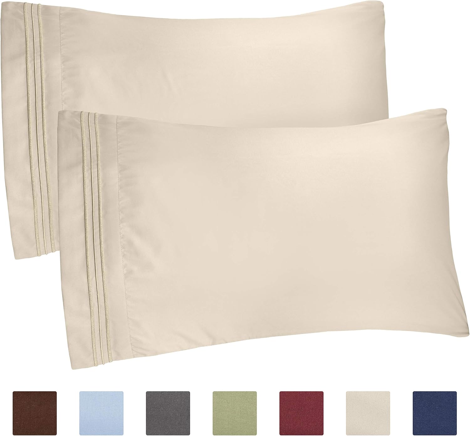 Amazon Com Queen Size Pillow Cases Set Of 2 Soft Premium