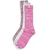 UGG womens Rib Knit Slouchy Crew 3 Pack