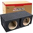 Bbox Dual Vented 12 Inch Subwoofer Box - Pro Audio Tuned Dual Car Subwoofer Boxes & Enclosures - Premium Subwoofer Box Improves Audio Quality, Sound & Bass - Spring Loaded Speaker Terminals