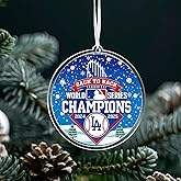 Baseball Champions Ornament | Back to Back Champions 2024-2025 | Personalized Sports Fan Ornament | Baseball (Acrylic, 1)
