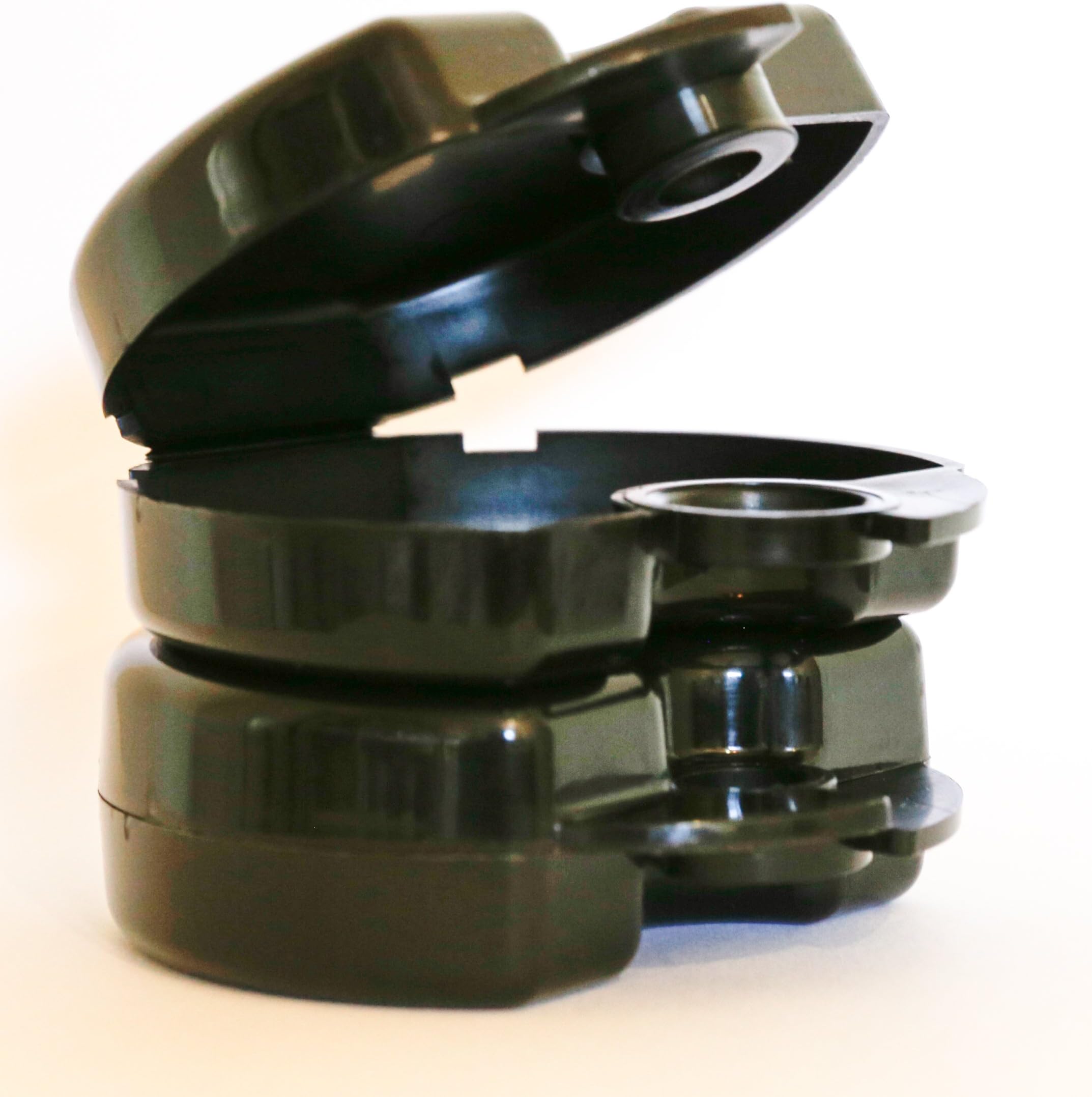 JES Orthodontics Dental Retainer Box - Color: Black (Pack of 2pcs)