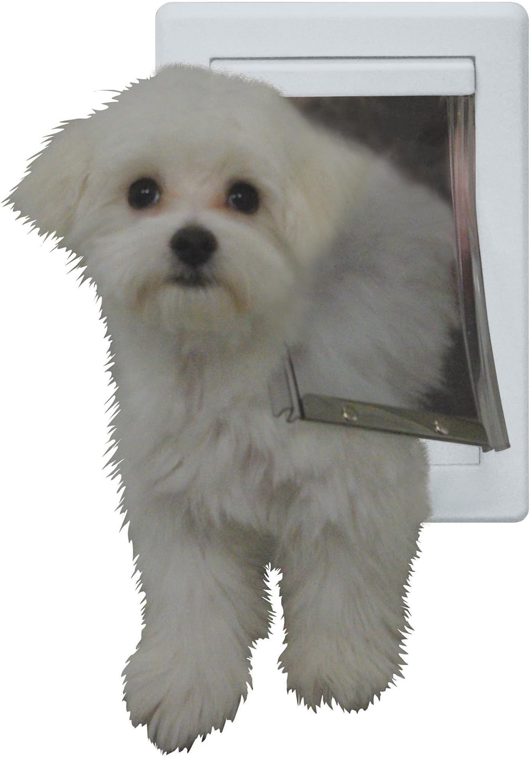 Ideal Pet Products Designer Series Plastic Pet Door with Telescoping Frame, Small, 5" x 7" Flap Size : Pet Supplies