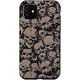 Emo Grunge Aesthetic Gothic Skull Goth Halloween Case for iPhone 11