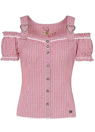 Michaelax-Fashion-Trade Spieth & Wensky - Damen Trachten Bluse Kariert in Verschiedenen Farben, Galanta (300410-0948)