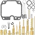 QAZAKY KLF250A Carburetor Rebuild Kit Compatible with Kawasaki Bayou 250 KLF250 KLF250A 250A 2003 2004 2005 2006 ATV Carb Repair Set