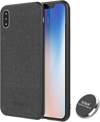 Amazon Com Bb Face Magnetic Case Iphone X Case Slim Fabric