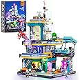 Funwhole Cyberpunk Mansion Lighting Building-Bricks Set - 2524 Pcs Future City Modular Buildings Set Display Idea for Adults 