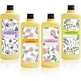 Serenity Sanctuary Bubble Bath for Women, Scented Gift Set for Adults, 51.2 fl oz (Pack of 4), with Shower Gel, Ladies Foaming Bath Variety, Mother's Day Gift for Mom, Christmas Gifts for Wife