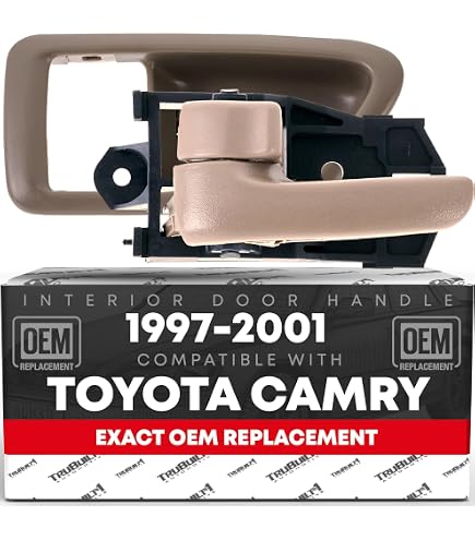 Dark Gray Passenger Side Interior Door Handle Bezel For 1997-2001 Toyota Camry