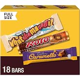 HERSHEY Assorted Chocolate Caramel Candy Variety Pack, 29.4 oz, 18 ct | Cadbury, Rolo, Milk Chocolate, Caramel Bars, Individually Wrapped Halloween Candy for Parties, Office or School Snacks