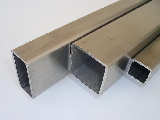 Edelstahl Vierkantrohr V2A 1.4301 – Quadratisch 15x15 Bis 100x100 Mm, Geschliffen, Aus Deutschland
