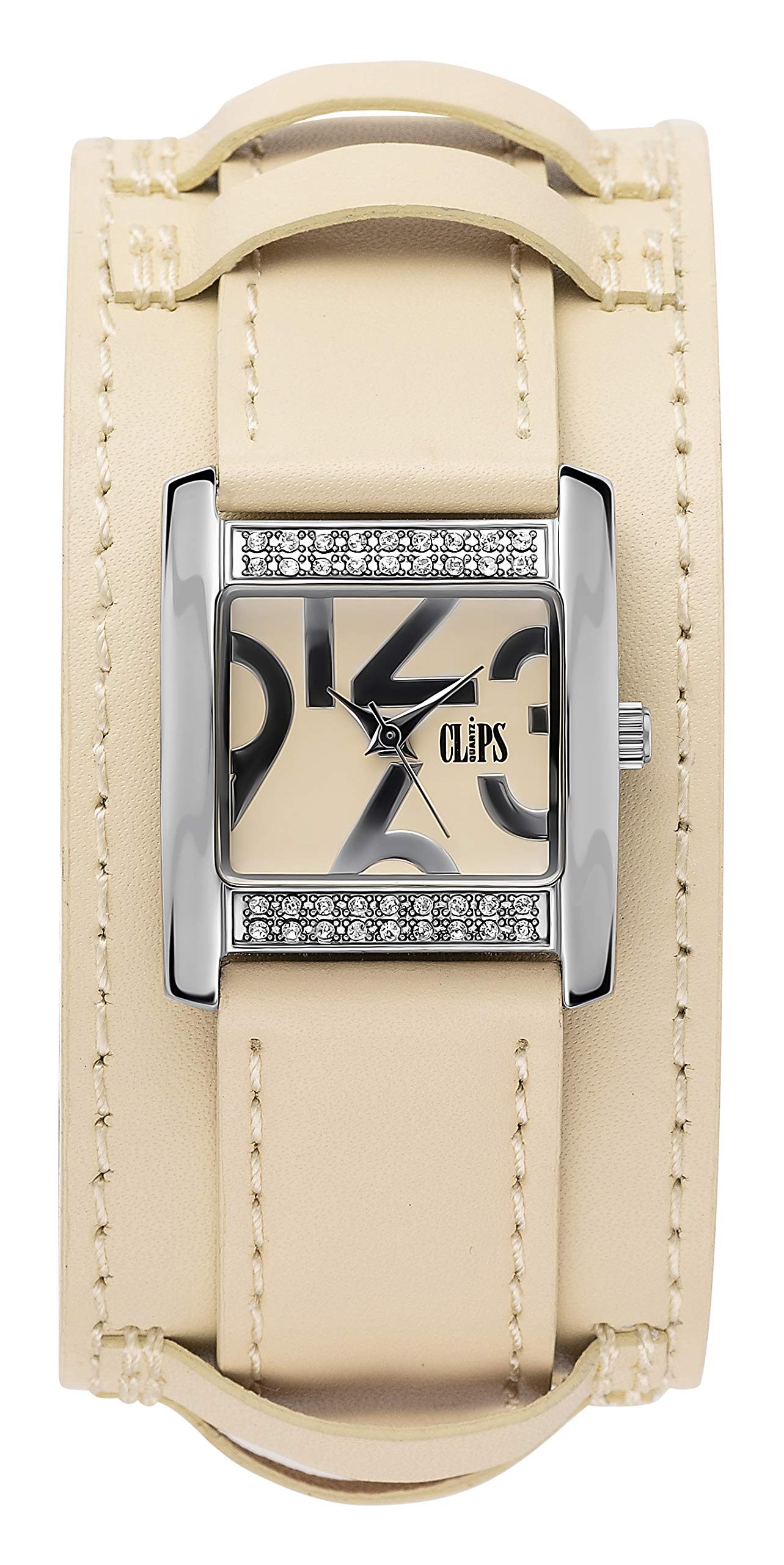 Clips Women's Quartz Watch 553-1007-22 with Leather Strap