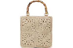 Kiss Sea small tote bag beach tote bag straw beach bag crochet tote bag straw bag for women packable beach bag crochet bag