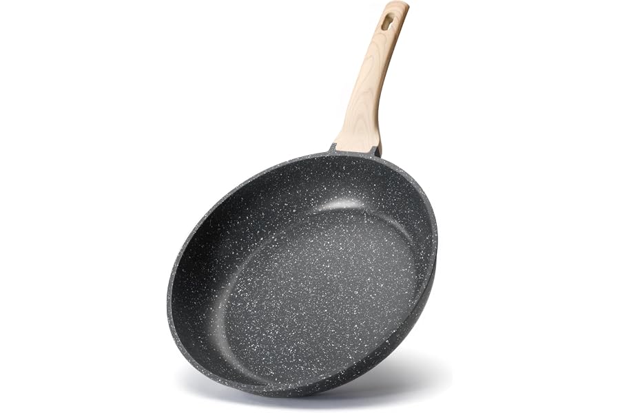 Non Stick Frying Pans, 8-Inch Healthy Non-Toxic Egg Pan Cooking Pan Skillet Nonstick, PFOA Free,Compatible Cookware for All Stovetops