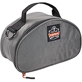 Ergodyne Arsenal 5187 Respirator Mask Storage Bag, Fits Half Face Respirators, Clamshell Design, Loop Attachment Gray