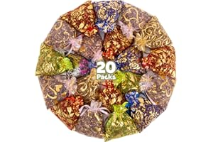 MAQIHAN Sachets for Drawers and Closets - 20 Packs Smell Fresh Scents,Olores para La Casa,Hanging Scented Bags for Home Fragrance Products,Under The Pillow,Wedding,Christmas,2.36x3.15IN