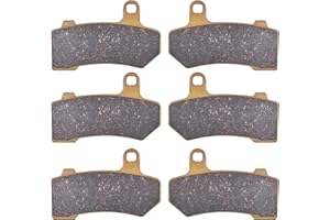 YS-TM 41854-08 Ceramic Front and Rear Disc Brake Pad for Harley Road Glide FLTRX Limited/FLHXS Street Glide Special/FLHR Road King/FLHX Street Glide 08-22丨FLHTCU Ultra Classic Electra Glide FA409