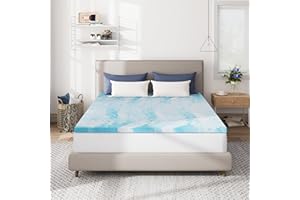 CH CHARME HOUSE 3 Inch Memory Foam Mattress Topper Full Size, Gel Infused Memory Foam Bed Topper for Back Pain Relief, Cooling Mattress Pad, CertiPUR-US Certified, 75×54"