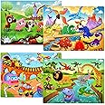 Puzzles for Kids Ages 4-8 Year Old 60 Piece Colorful Wooden Puzzles for Toddler Children Learning Educational Puzzles Toys fo