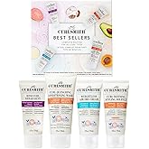 Curlsmith - Best Sellers Travel Size Kit for all curl types. Includes Strength, Moisture, and Scalp Recipes | Pre-Shampoo Treatment, Shampoo & Conditioner, Leave-In Conditioner, and Styling Soufflé.