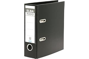Elba Rado Plastic Folder A5 Height 7.5 cm Wide Black