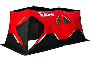 Eskimo FF9416I FatFish Insulated Pop-up Portable Ice Fishing Shelter, 7-9 Person