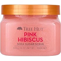 Amazon.com : Tree Hut Shea Sugar Scrub - Pink Hibiscus - 18
